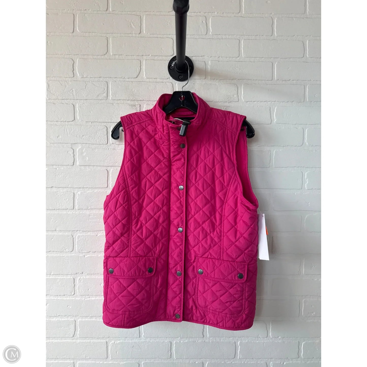 Vest Puffer & Quilted By Talbots In Pink, Size: Mp