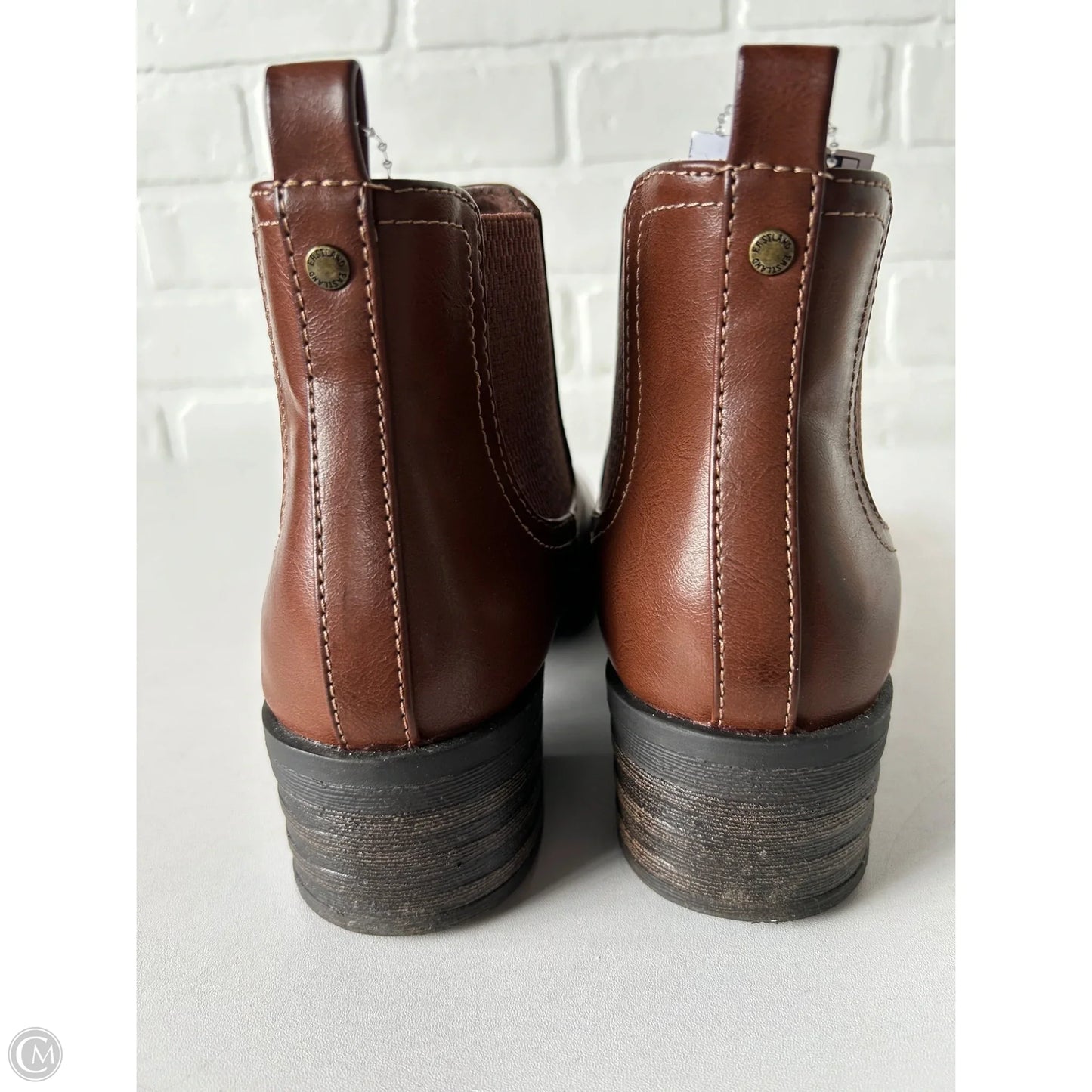 Boots Ankle Flats By Eastland In Brown, Size: 6