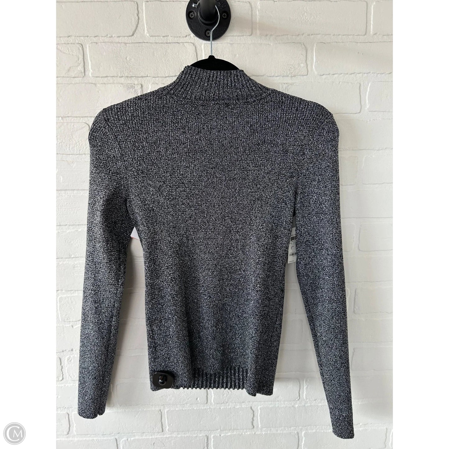 Sweater By Inc In Black & Silver, Size: S