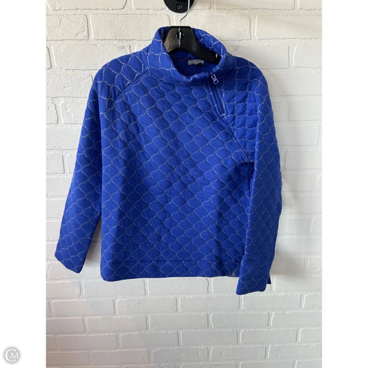 Sweatshirt Collar By Talbots In Blue, Size: Mp
