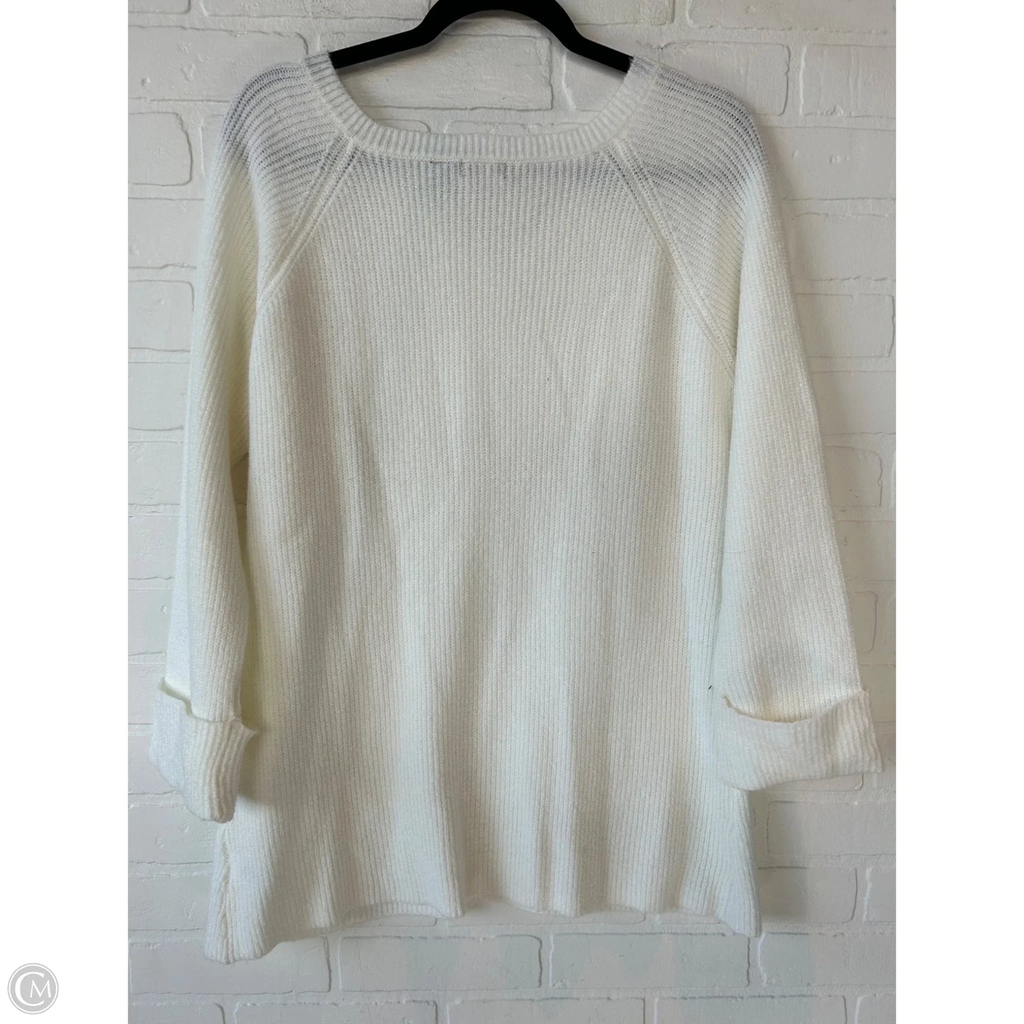 Sweater By Nina Leonard In White, Size: M