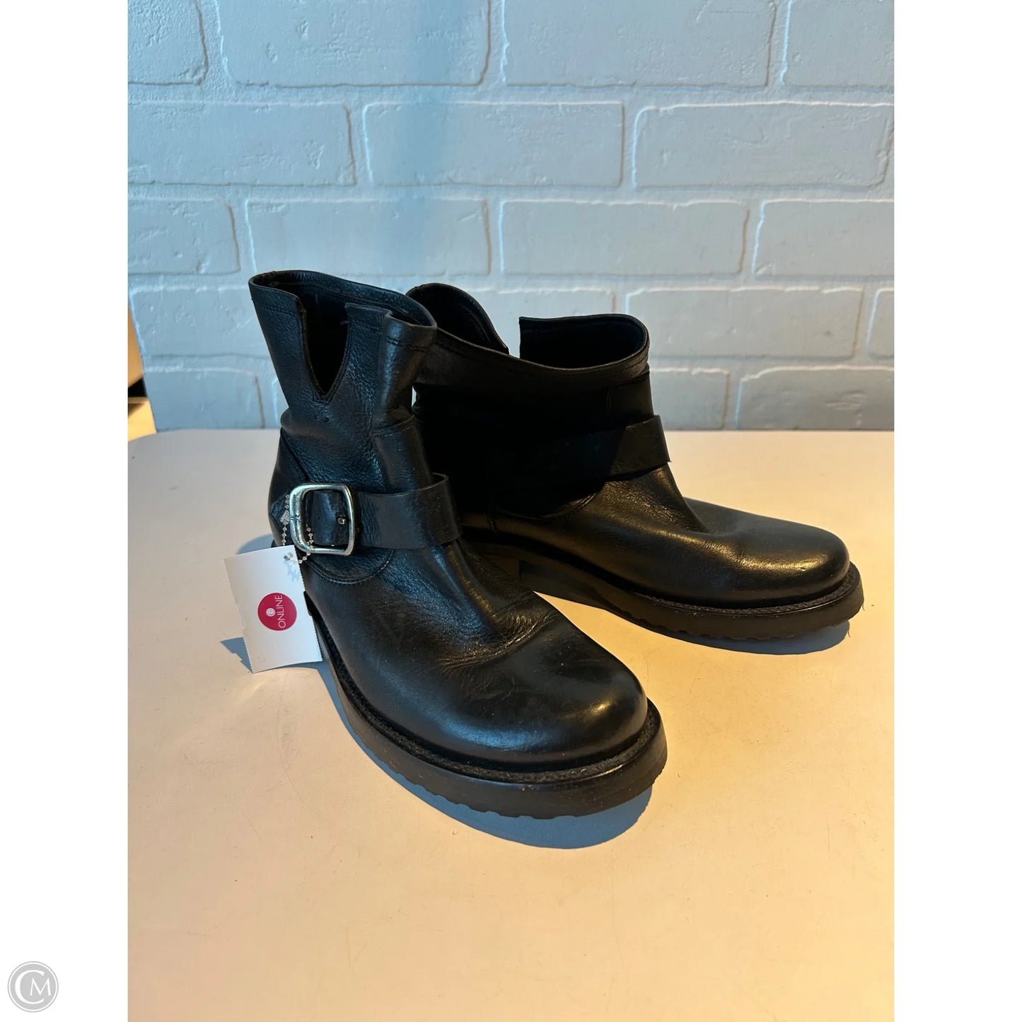 Boots Designer By Frye In Black, Size: 6