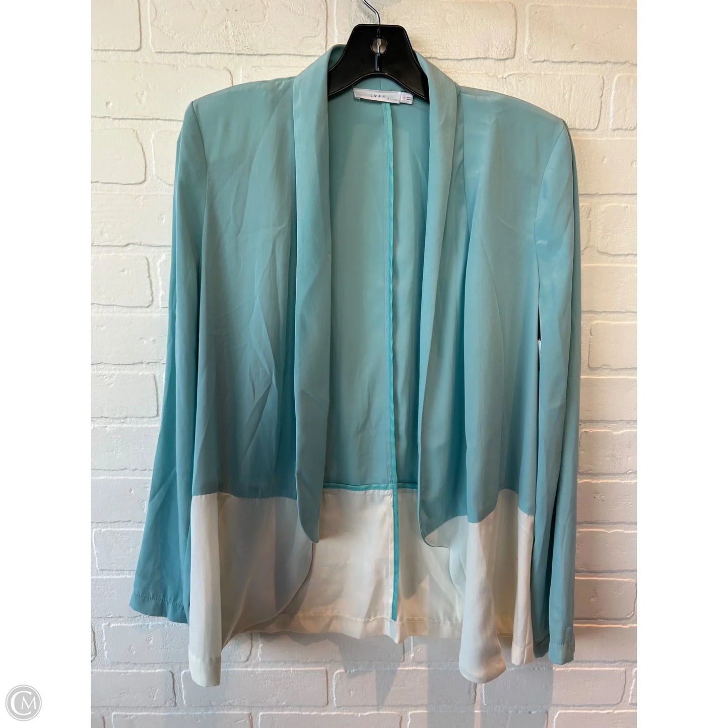 Blazer By Lush In Blue & Cream, Size: M