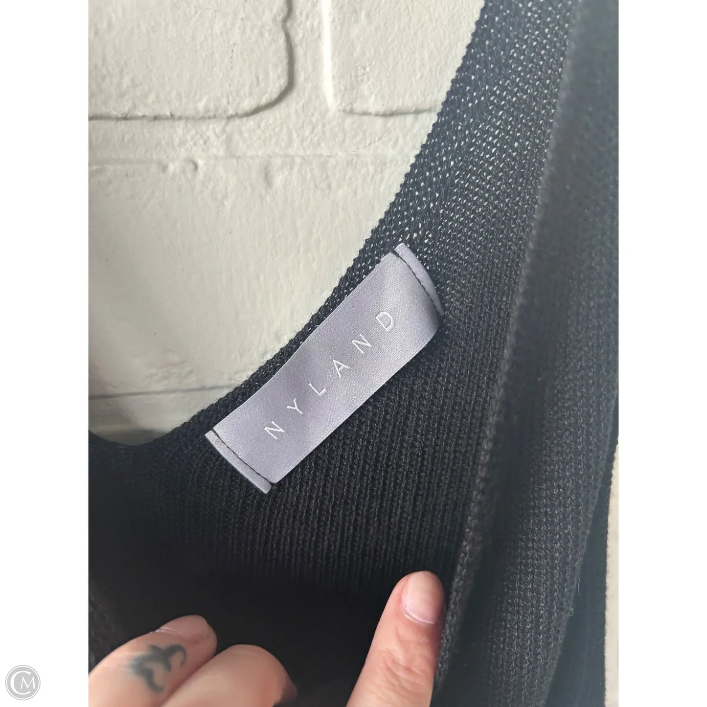 Vest Sweater By Nyland In Black, Size: L