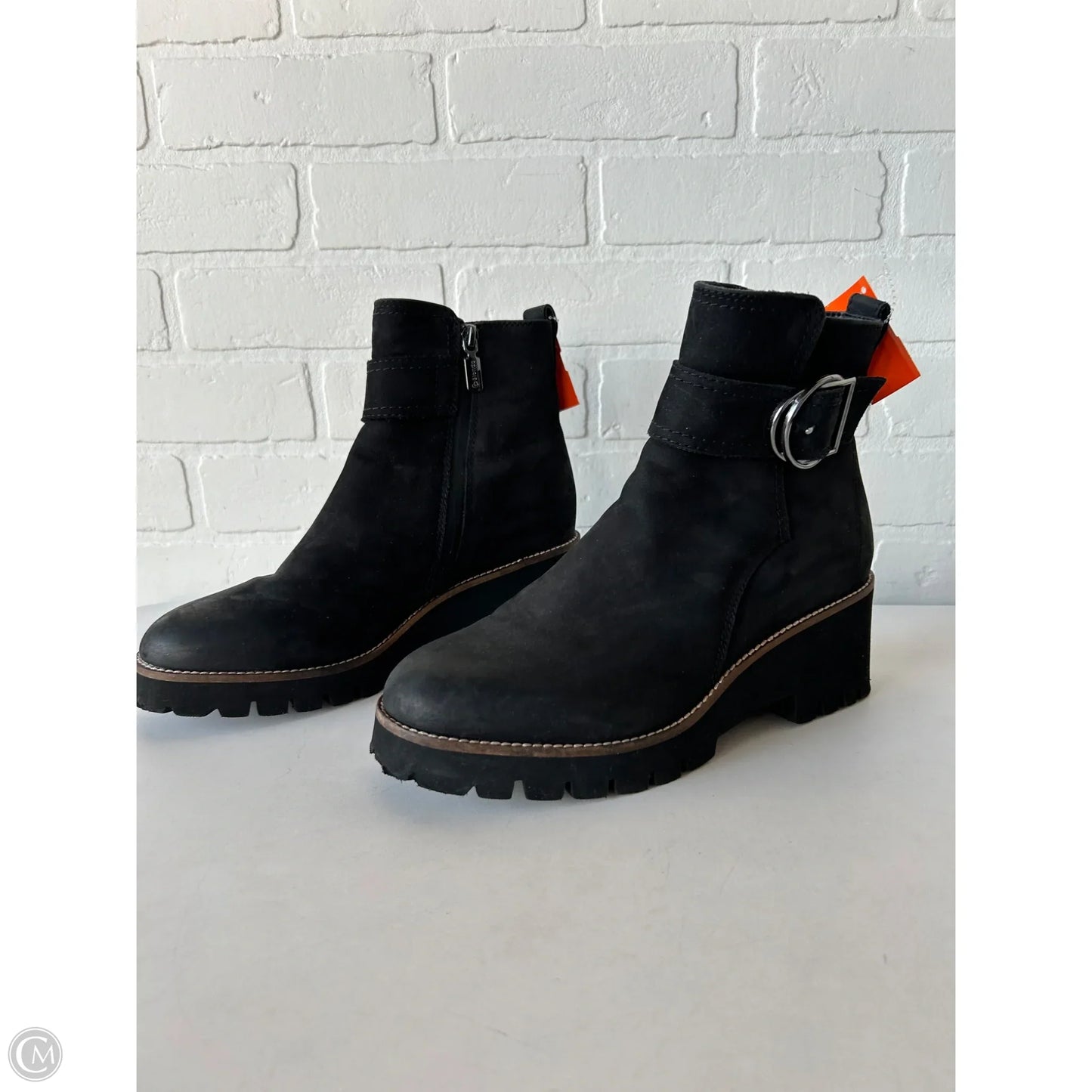 Boots Ankle Heels By Blondo In Black, Size: 9.5