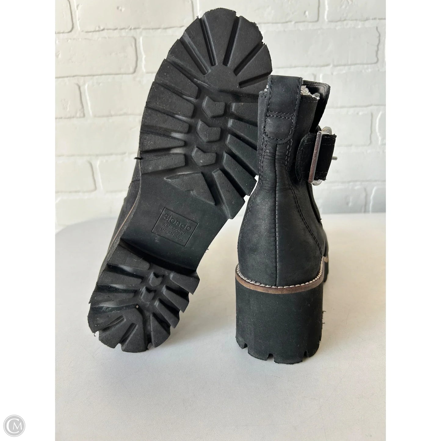 Boots Ankle Heels By Blondo In Black, Size: 9.5