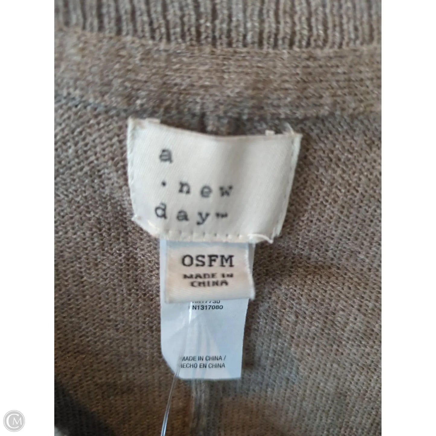 Sweater By A New Day In Tan, Size: Osfm