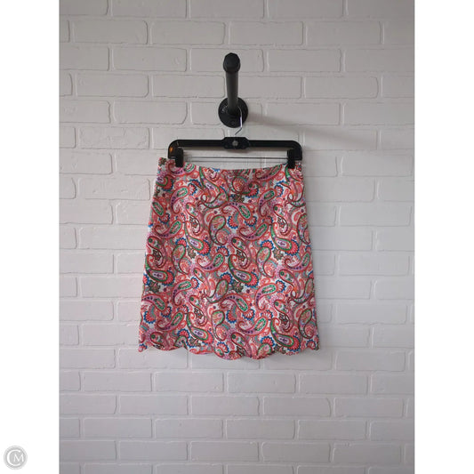 Skirt Mini & Short By Talbots In Orange & Pink, Size: 6