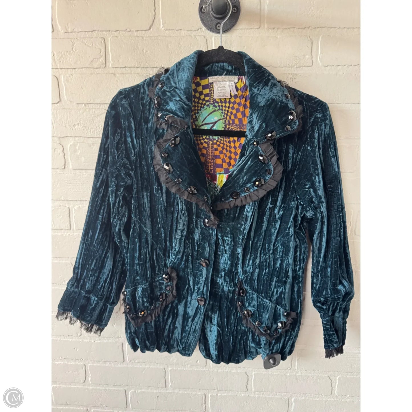 Blazer By Alberto Makali In Blue, Size: M