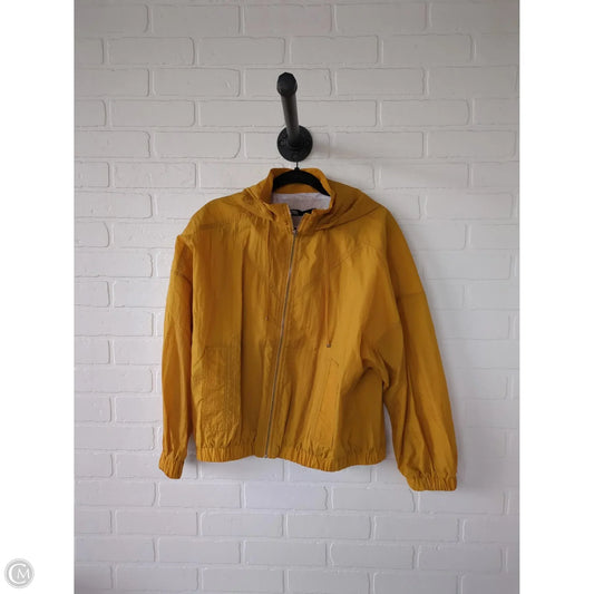 Jacket Windbreaker By Zara In Yellow, Size: L
