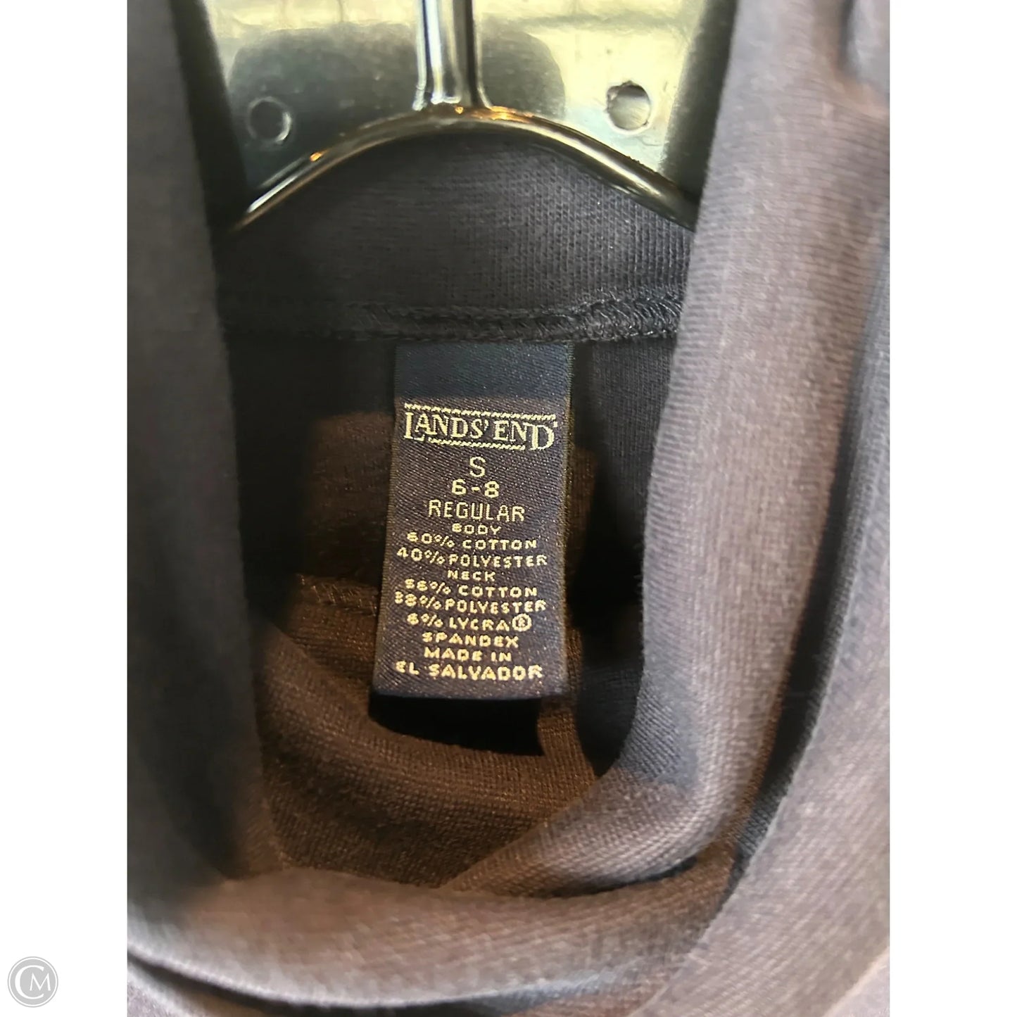 Top Long Sleeve Basic By Lands End In Blue, Size: S