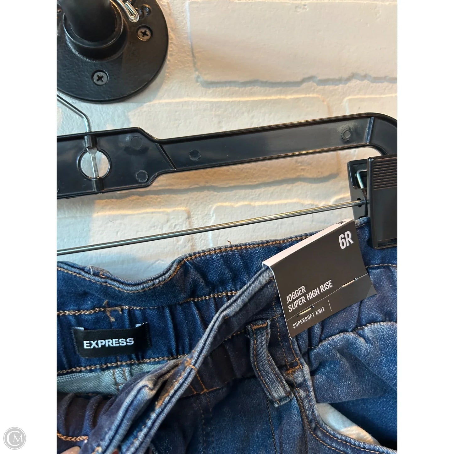 Jeans Skinny By Express In Blue Denim, Size: 6