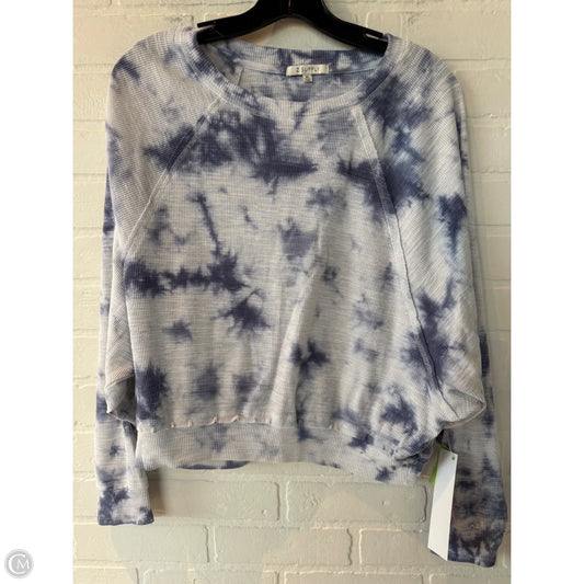 Top Long Sleeve By Z Supply In Blue & White, Size: Xs