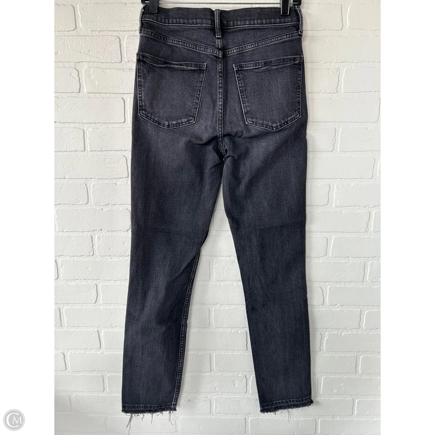 Jeans Skinny By Gap In Black Denim, Size: 4l