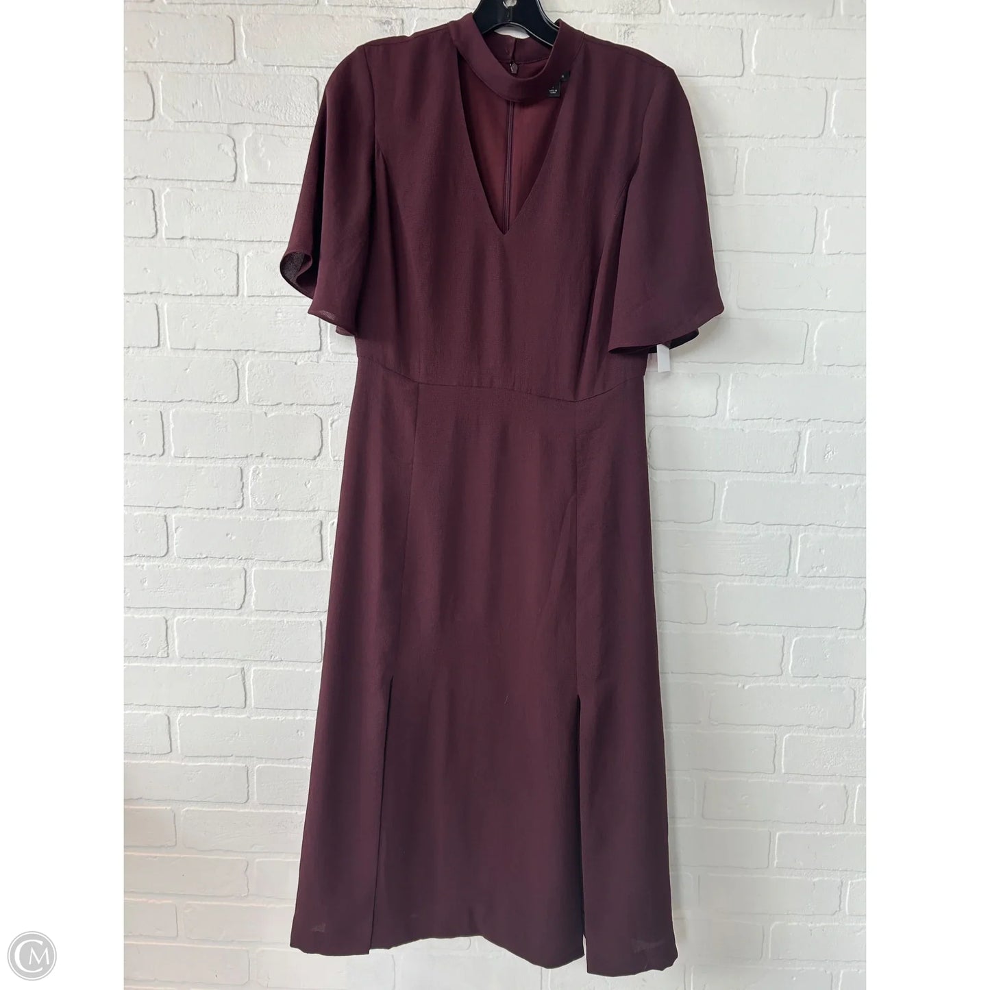 Dress Casual Midi By Ann Taylor In Red, Size: Xs