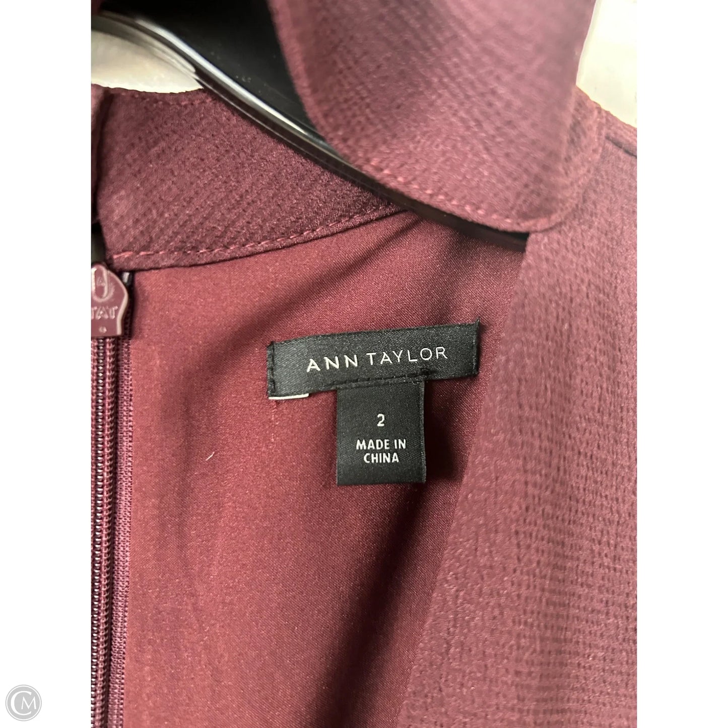 Dress Casual Midi By Ann Taylor In Red, Size: Xs