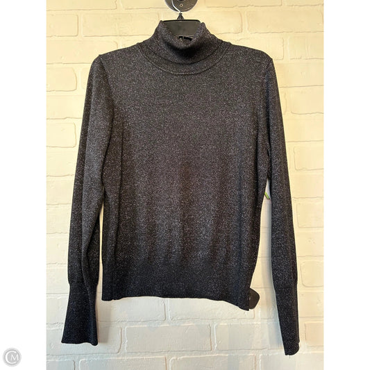 Sweater By Express In Black & Silver, Size: L