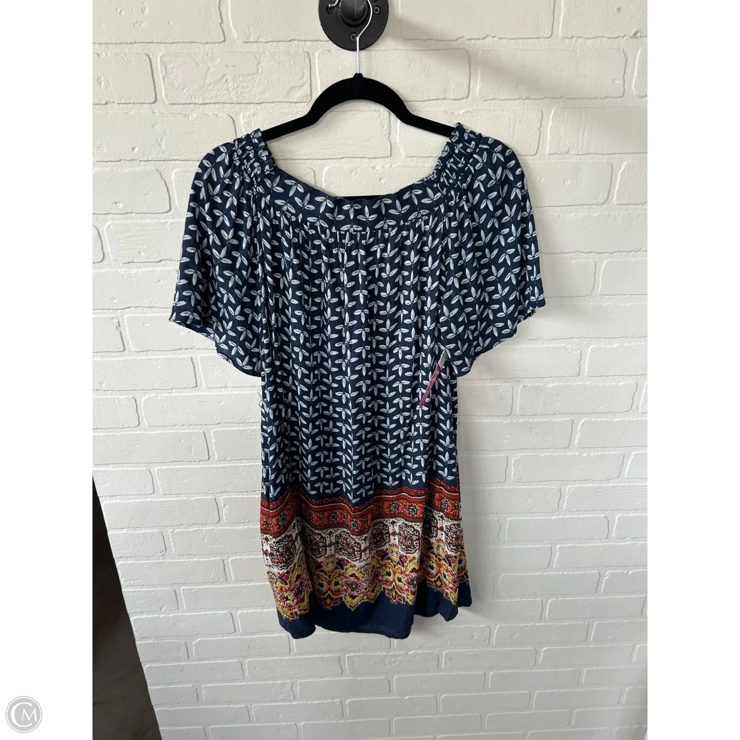 Dress Casual Short By Caslon In Blue & White, Size: S