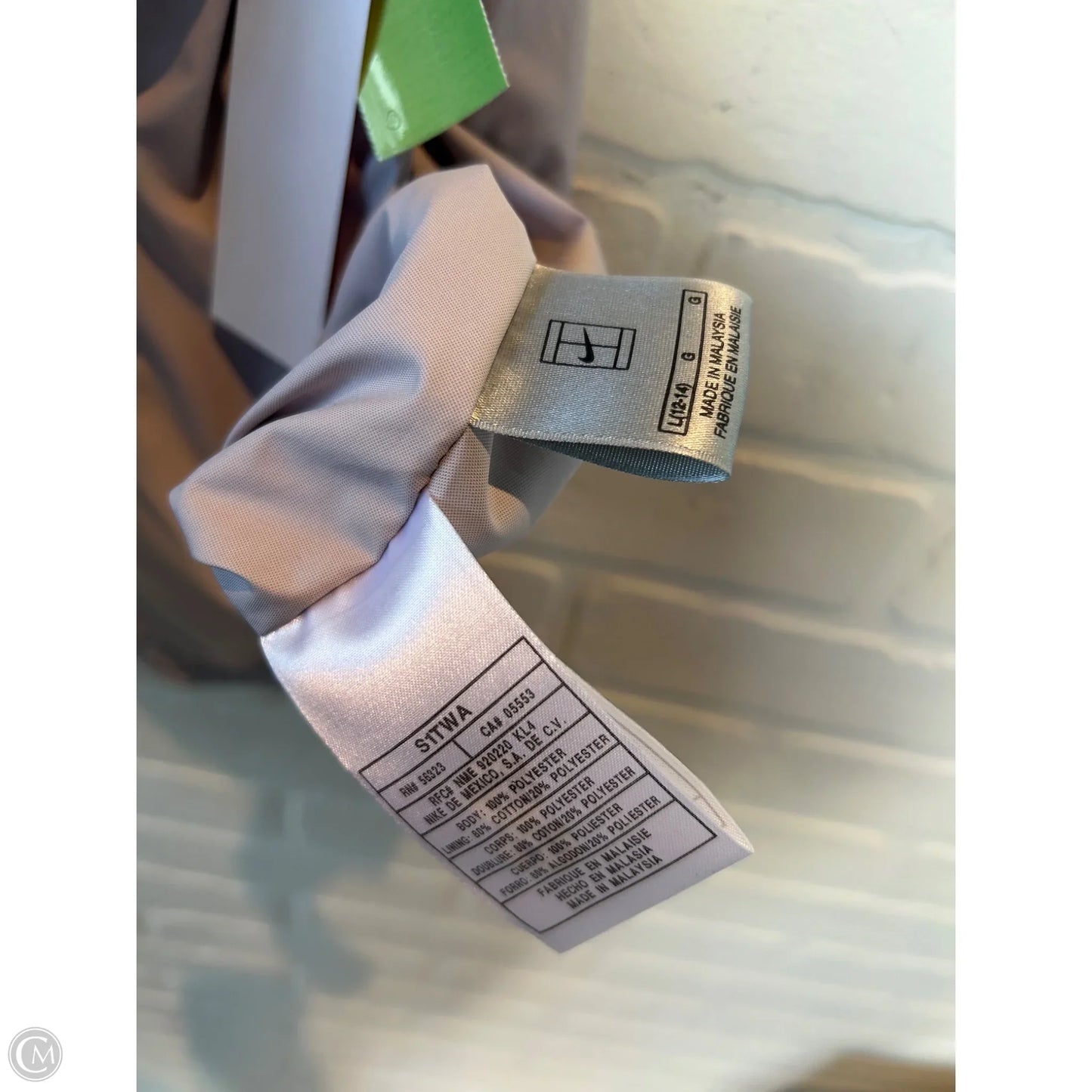 Vest Puffer & Quilted By Nike In Purple & White, Size: L