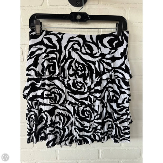 Skirt Mini & Short By Inc In Black & White, Size: 8