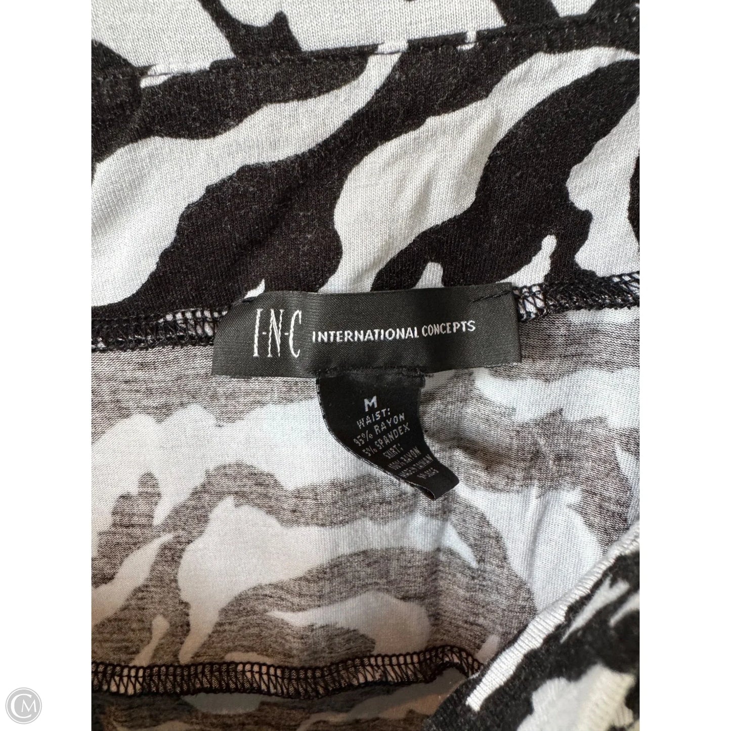 Skirt Mini & Short By Inc In Black & White, Size: 8