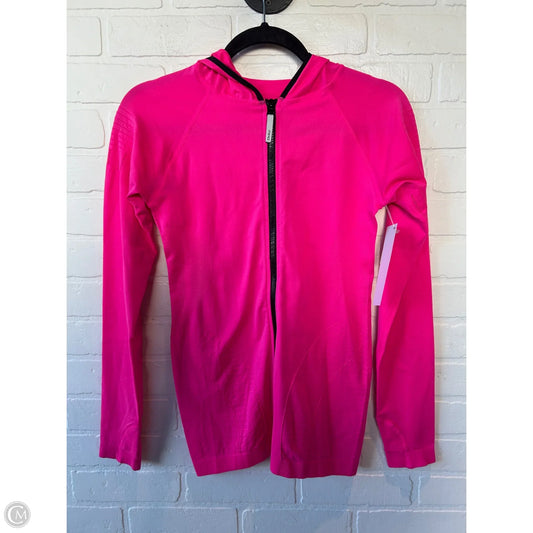 Athletic Top Long Sleeve Hoodie By Mpg In Pink, Size: S