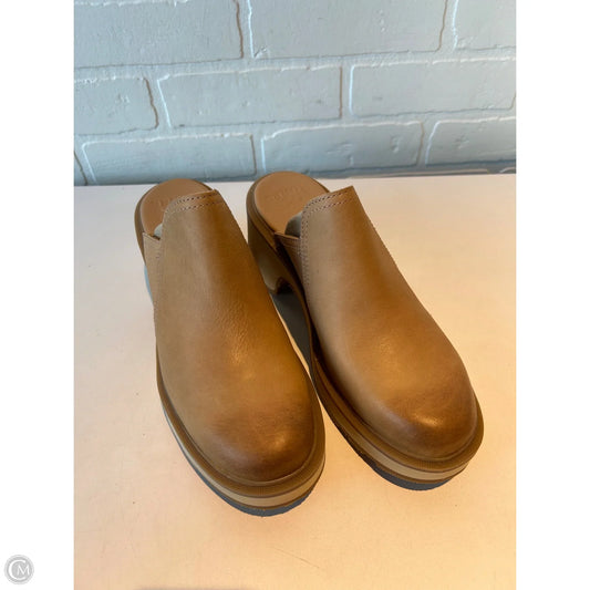 Shoes Heels Platform By Sorel In Tan, Size: 7