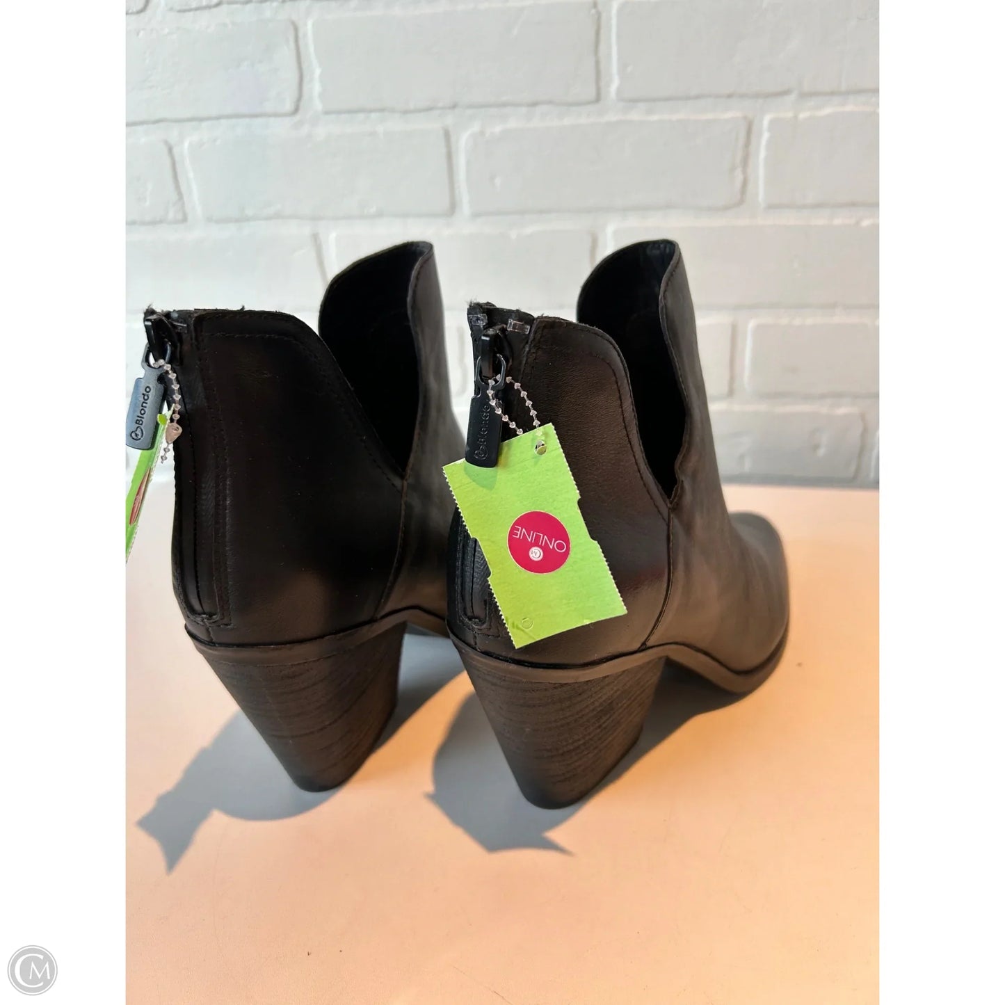 Boots Ankle Heels By Blondo In Black, Size: 10