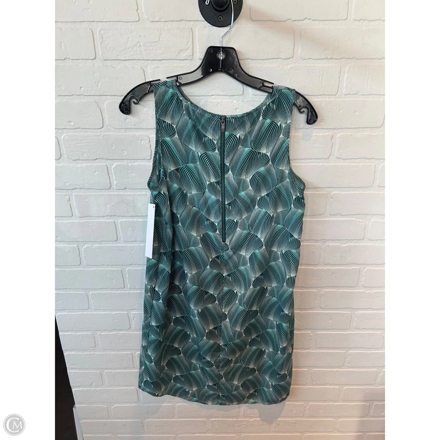 Dress Casual Short By Halogen In Green & White, Size: Xs