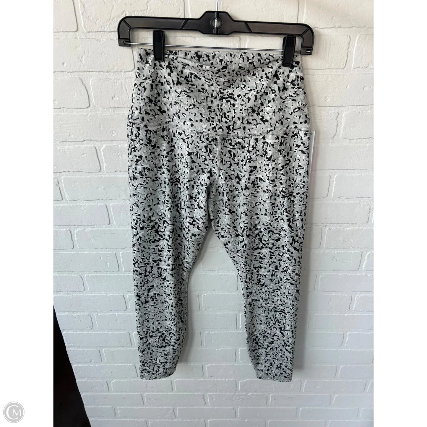 Athletic Leggings By Rbx In Black & Grey, Size: 8