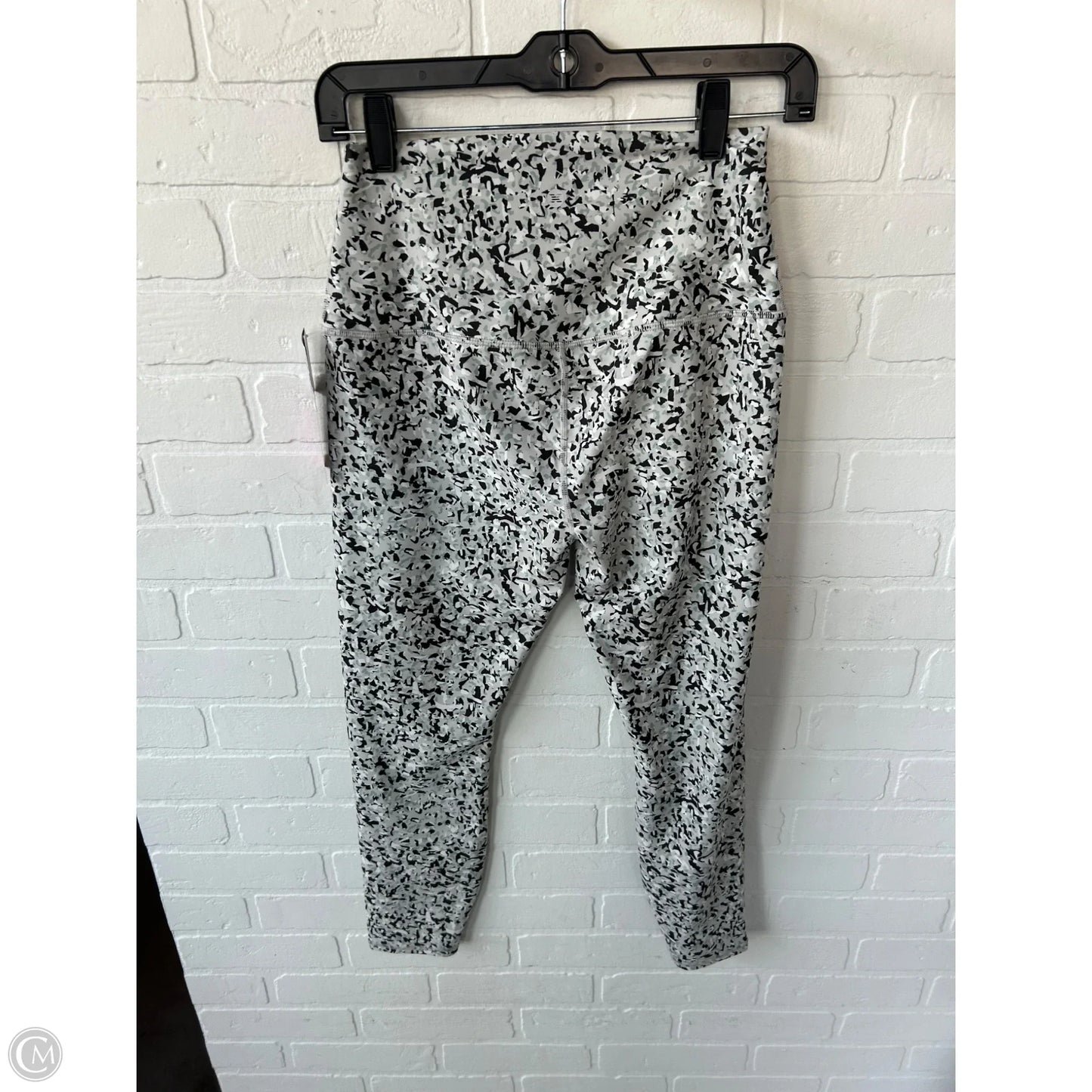 Athletic Leggings By Rbx In Black & Grey, Size: 8