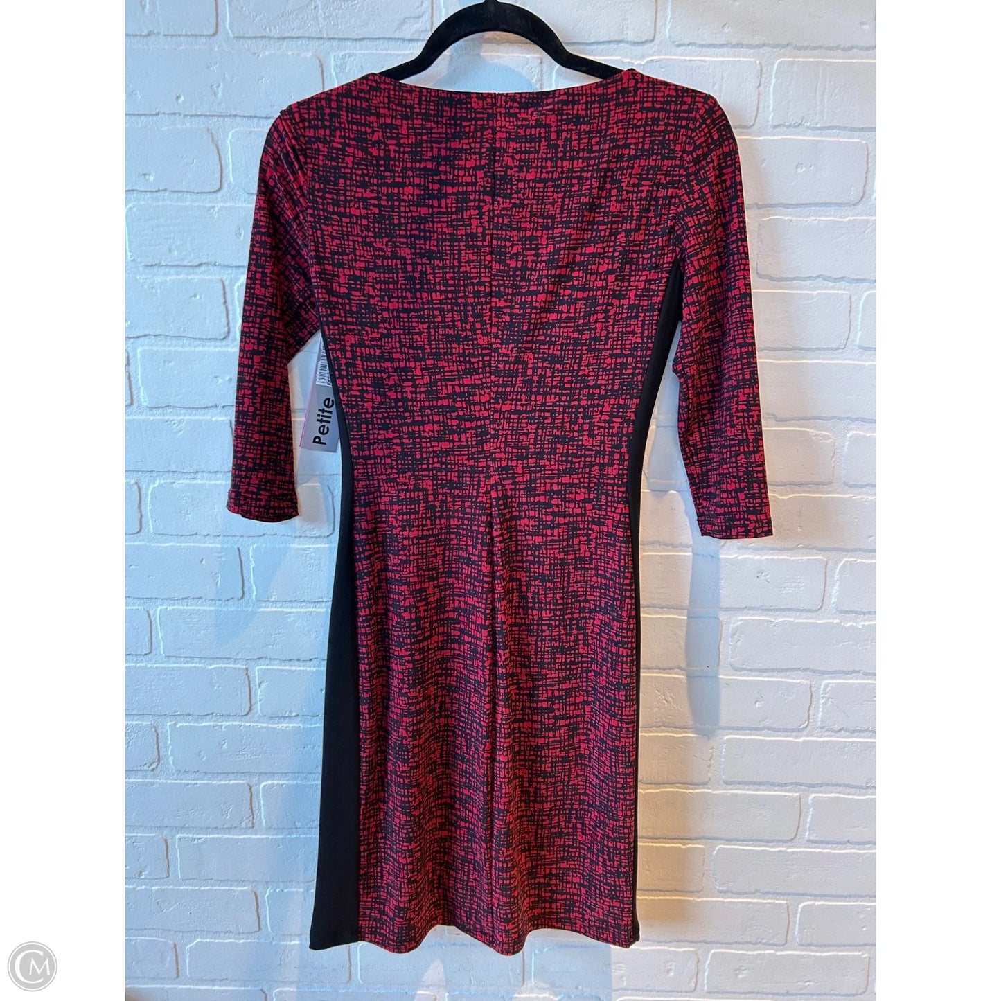 Dress Work By Lauren By Ralph Lauren In Black & Red, Size: Xsp