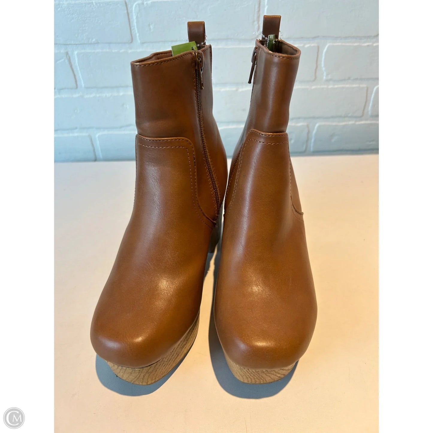 Boots Ankle Heels By Universal Thread In Brown, Size: 6