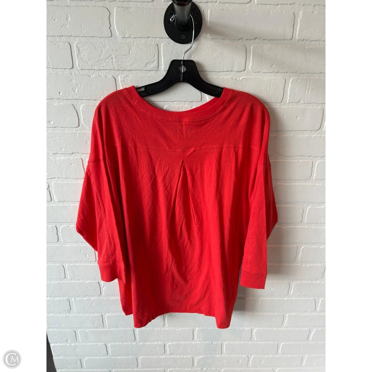 Top 3/4 Sleeve Basic By Eddie Bauer In Orange, Size: L