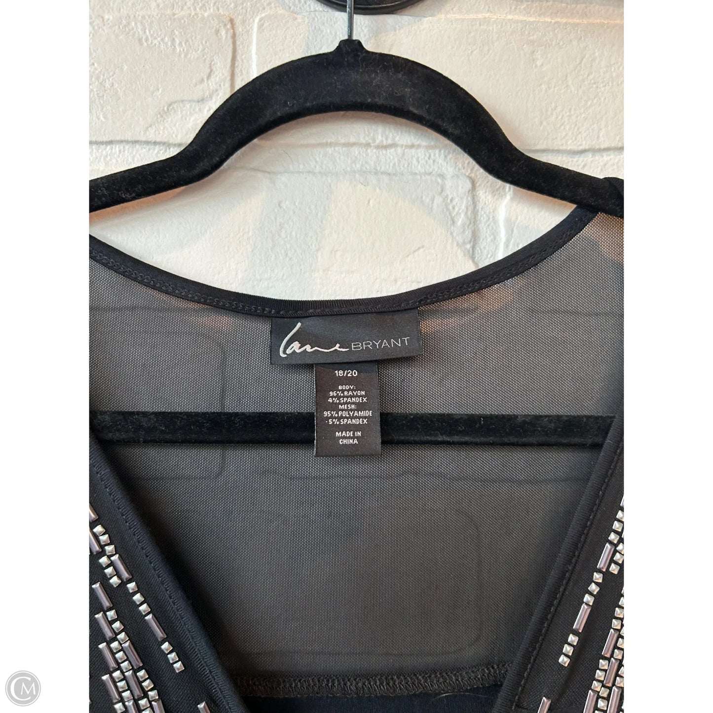 Tunic Sleeveless By Lane Bryant In Black, Size: 1x