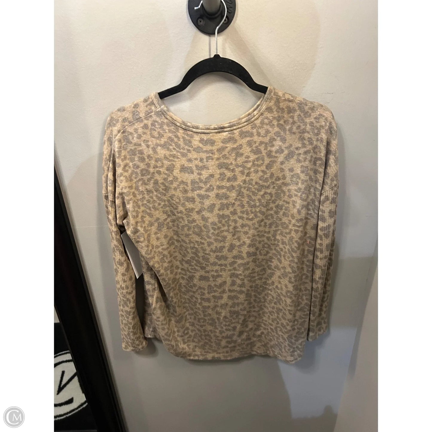 Top Long Sleeve By Buffalo David Bitton In Animal Print, Size: S