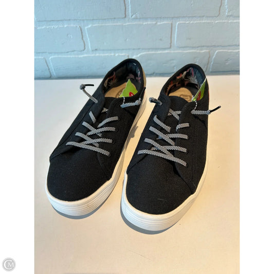 Shoes Sneakers By Hey Dude In Black & Brown, Size: 10