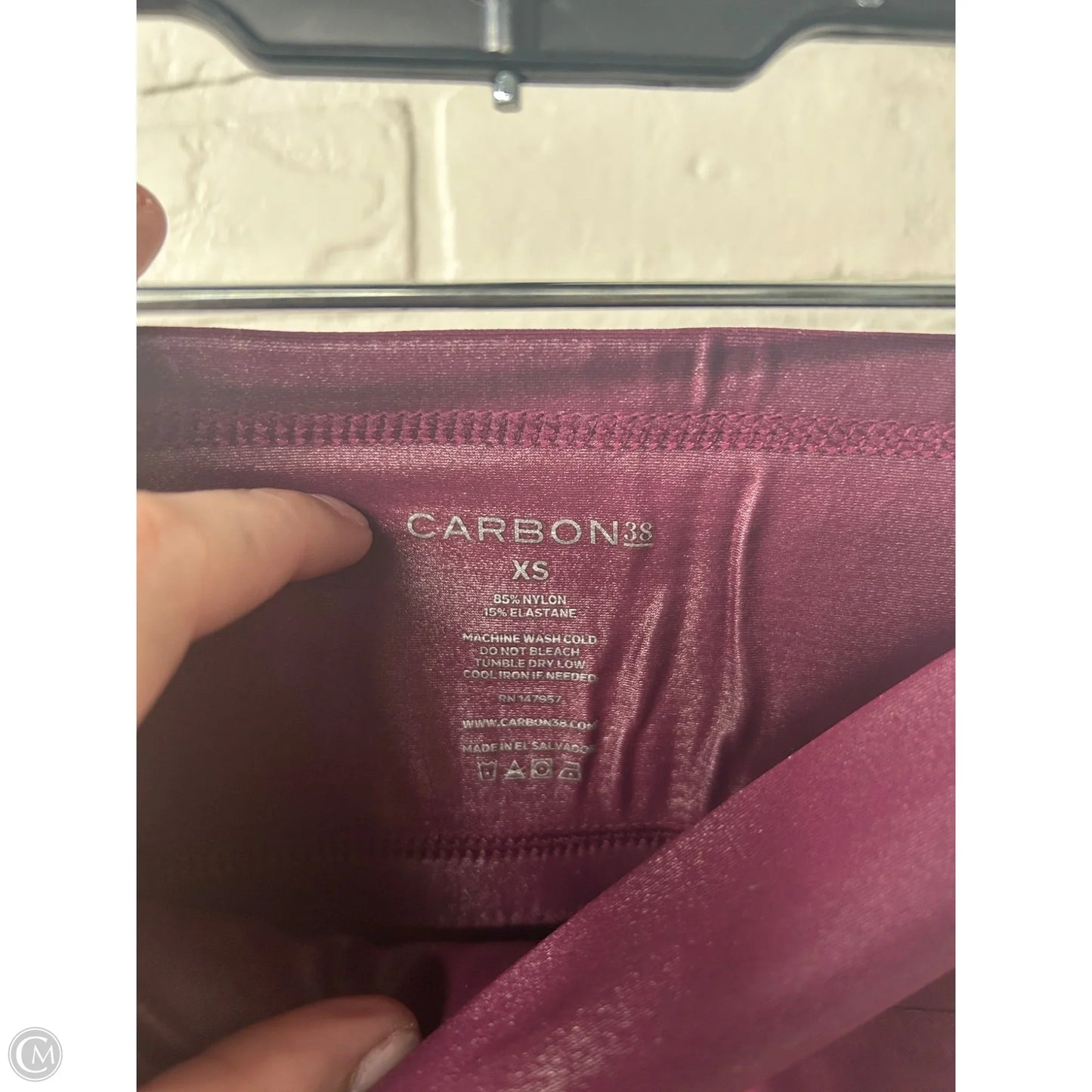 Athletic Leggings By Carbon 38 In Purple, Size: 0