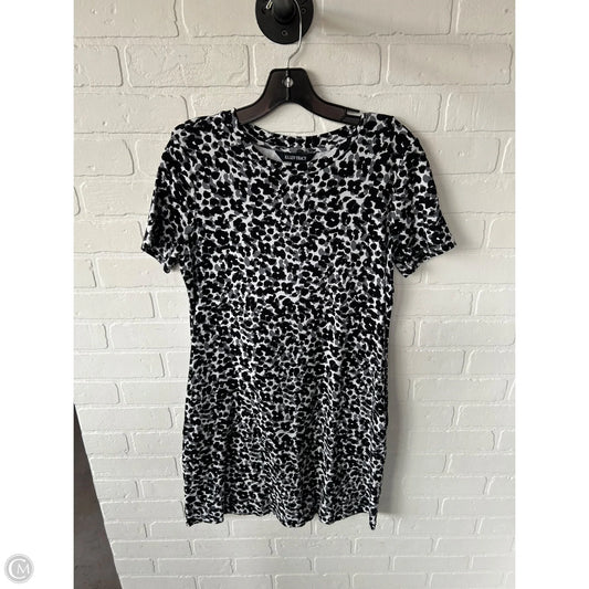 Dress Casual Short By Ellen Tracy In Black & Grey, Size: S