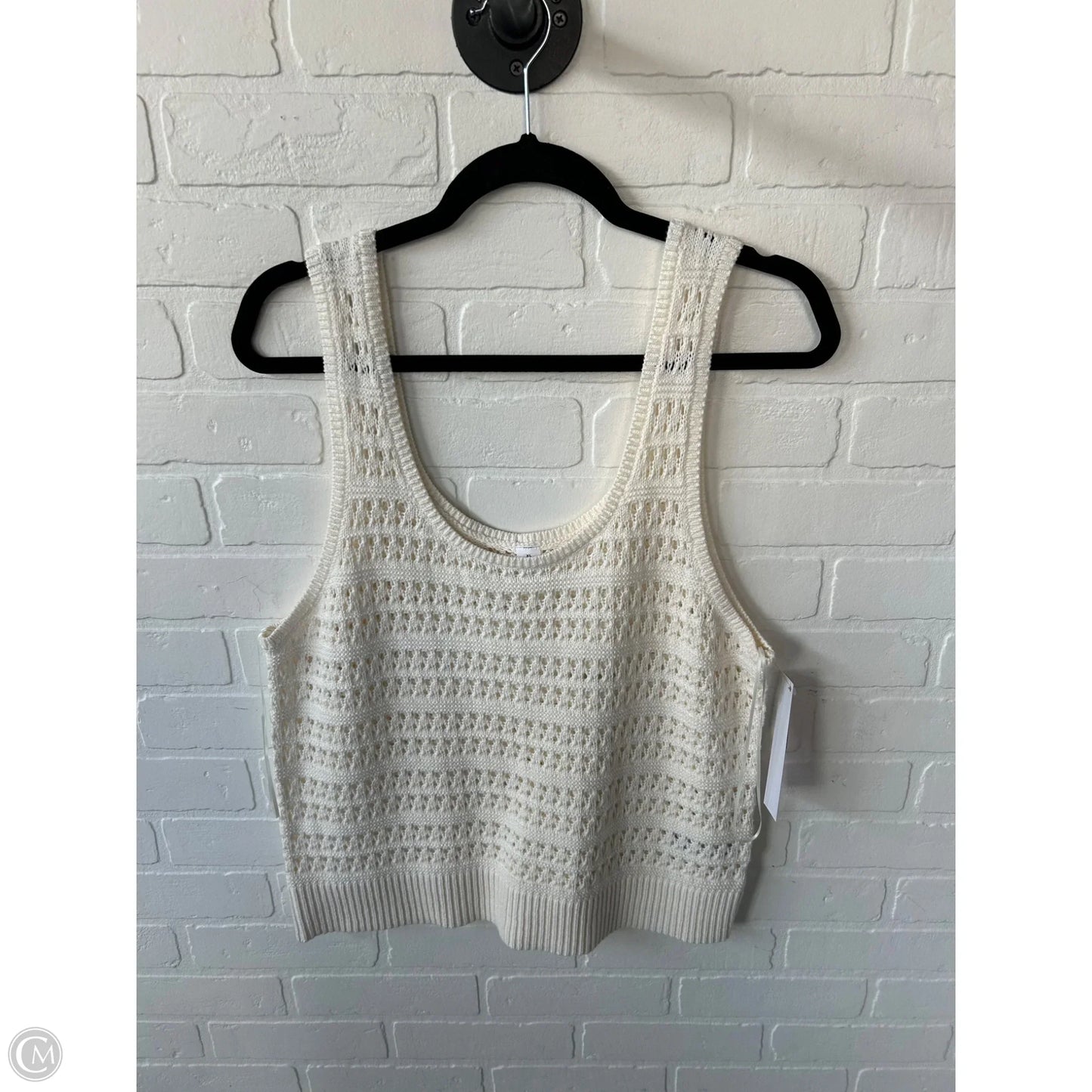 Vest Sweater By Old Navy In Cream, Size: Xl