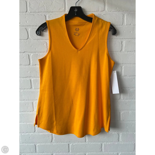 Top Sleeveless Basic By Isaac Mizrahi Live Qvc In Orange, Size: Xs
