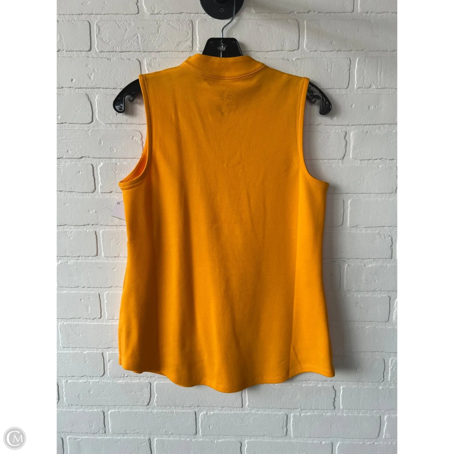 Top Sleeveless Basic By Isaac Mizrahi Live Qvc In Orange, Size: Xs
