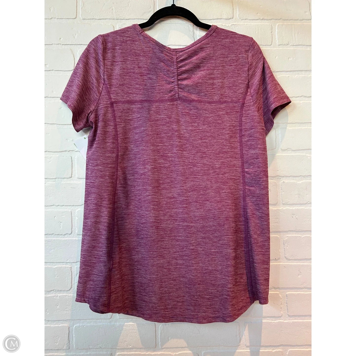 Athletic Top Short Sleeve By Duluth Trading In Pink, Size: M