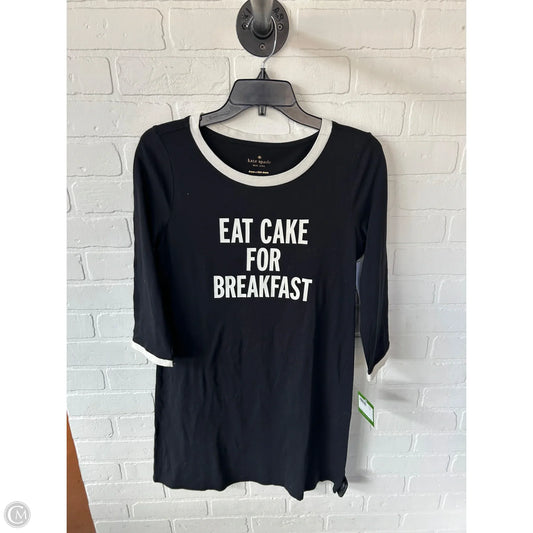 Pajamas Designer By Kate Spade In Black & White, Size: S