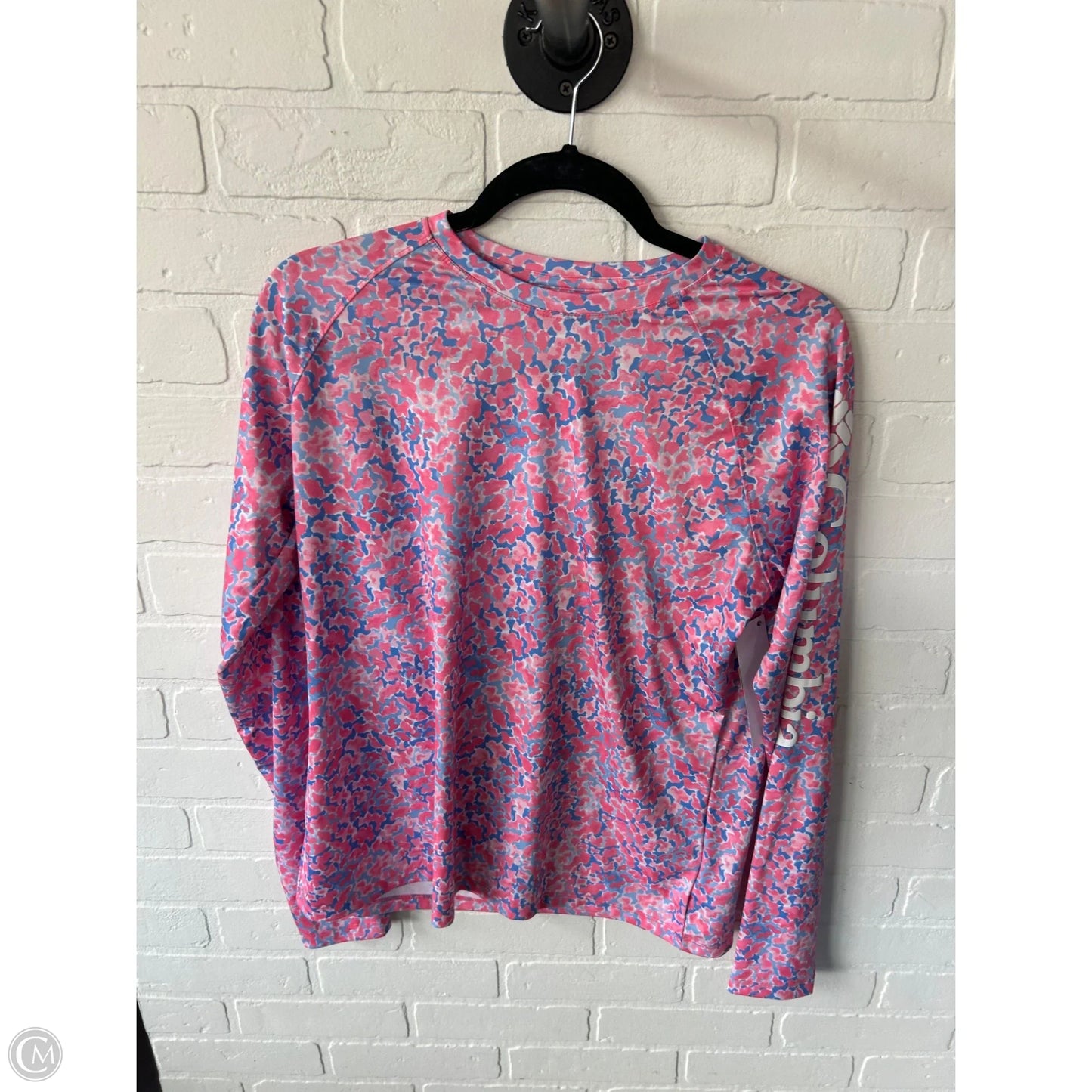 Athletic Top Long Sleeve Crewneck By Columbia In Pink & Purple, Size: L
