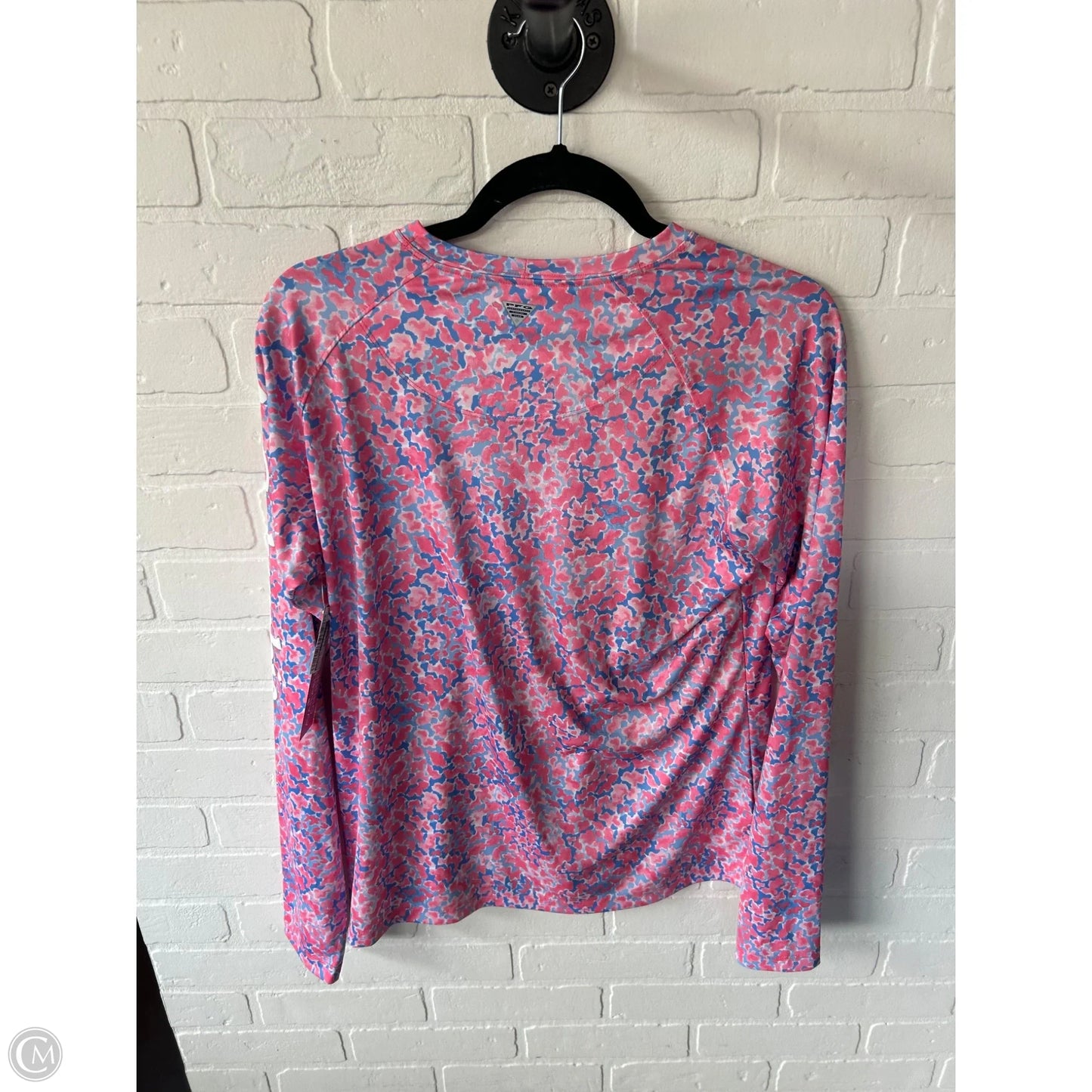 Athletic Top Long Sleeve Crewneck By Columbia In Pink & Purple, Size: L