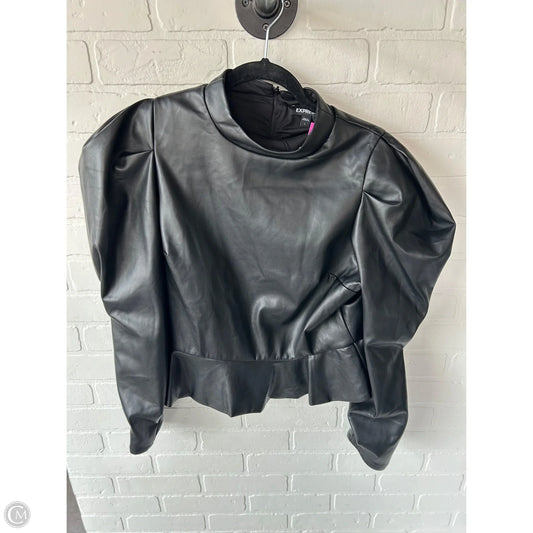 Top Long Sleeve By Express In Black, Size: L
