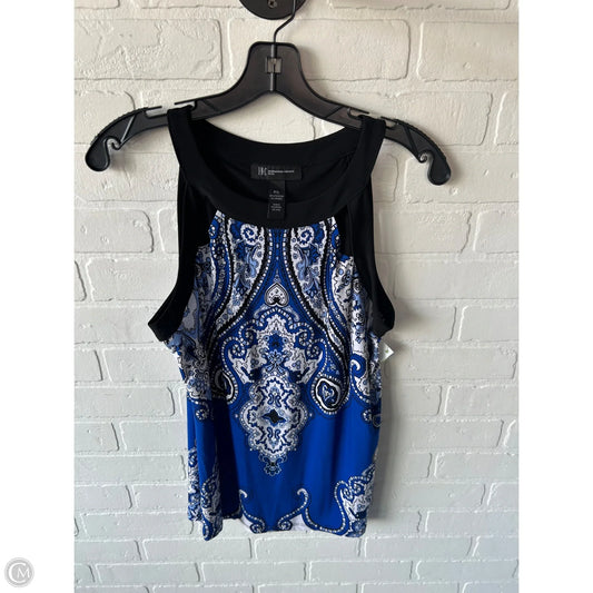 Top Sleeveless By Inc In Black & Blue, Size: L