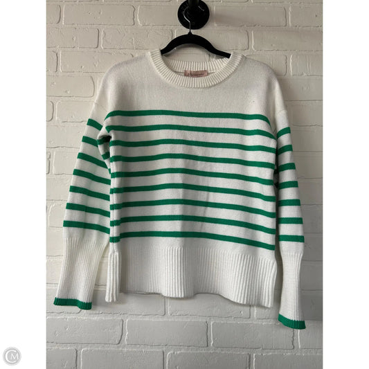 Sweater By Philosophy In Green & White, Size: Xs