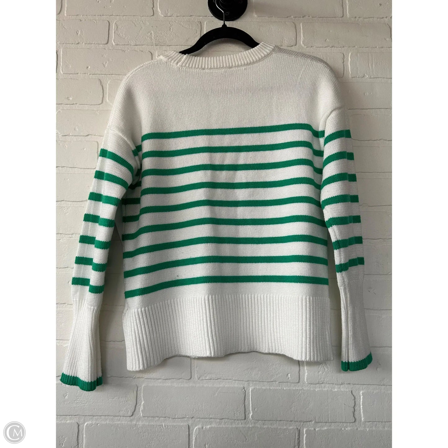 Sweater By Philosophy In Green & White, Size: Xs